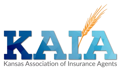 Logo for the Kentucky Association of Insurance Agents (KAIA), featuring the letters "KAIA" and a stylized stalk of wheat.